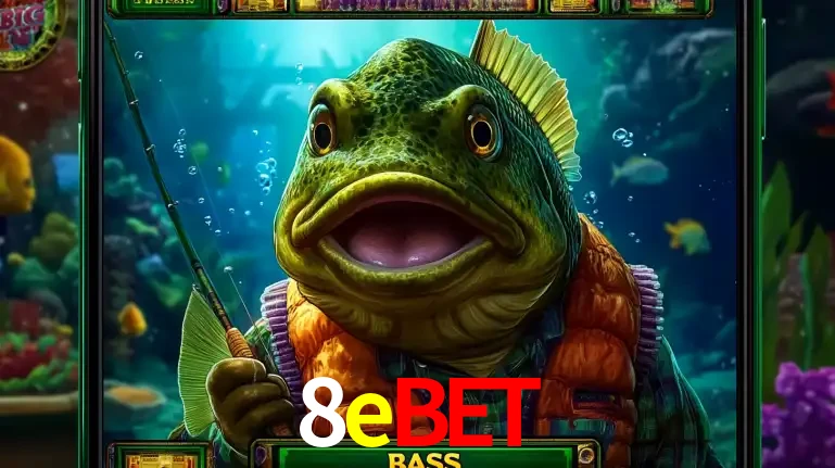 Personagem de peixe pescador do popular jogo de slot com tema de pescaria, uma das emocionantes opções de caça-níqueis para jogar e ganhar no cassino 8ebet.
